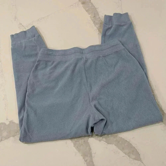 Marc New York Andrew Marc Blue Rib Knit Soft Slim Jogger Pants Women’s Medium - Picture 6 of 6